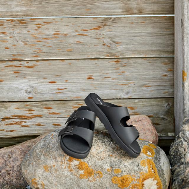 Slip in sandal med två spännen - till herre