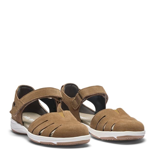 Sandal med stängd tå och en enkel kardborreknäppning