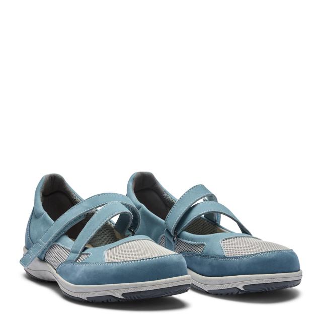 Ballerina med en stödjande kardborrerem.