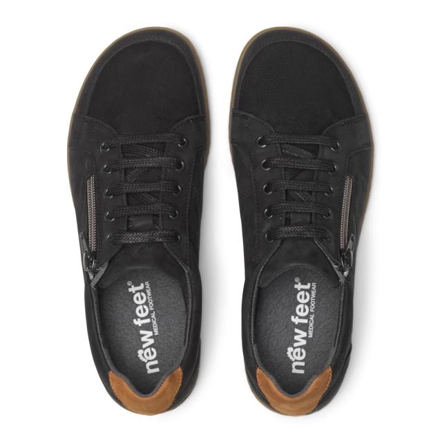 Sneakers för damer med blixtlås och skosnören