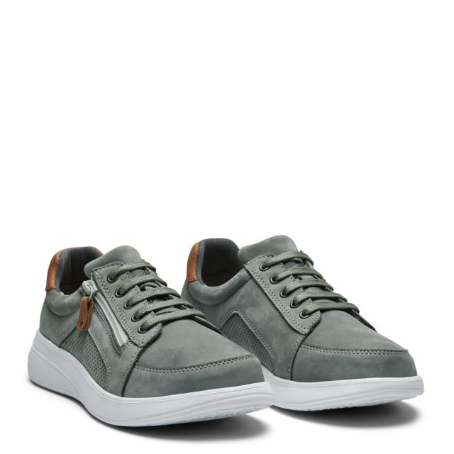 Sportiga damskor med snör och dragkedja