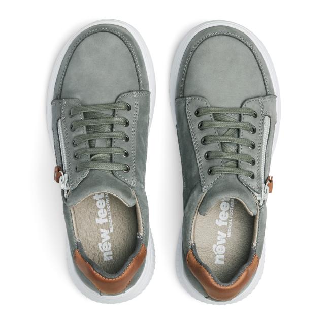 Sportiga damskor med snör och dragkedja